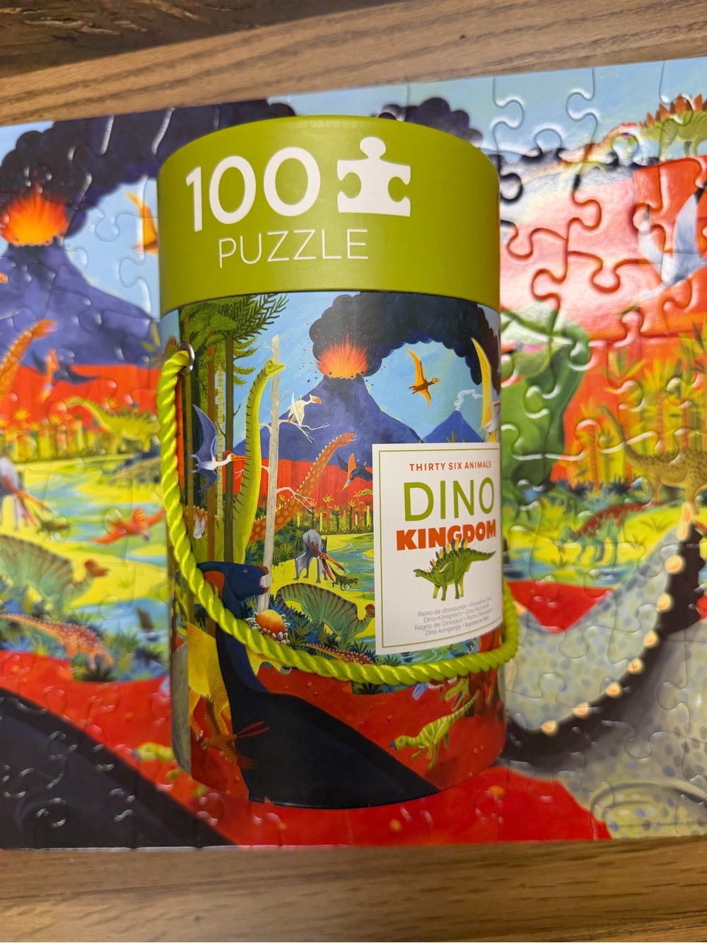 Dinosaur 100-Piece Kids Puzzle - Crocodile Creek 14x19 High Quality Puzzle